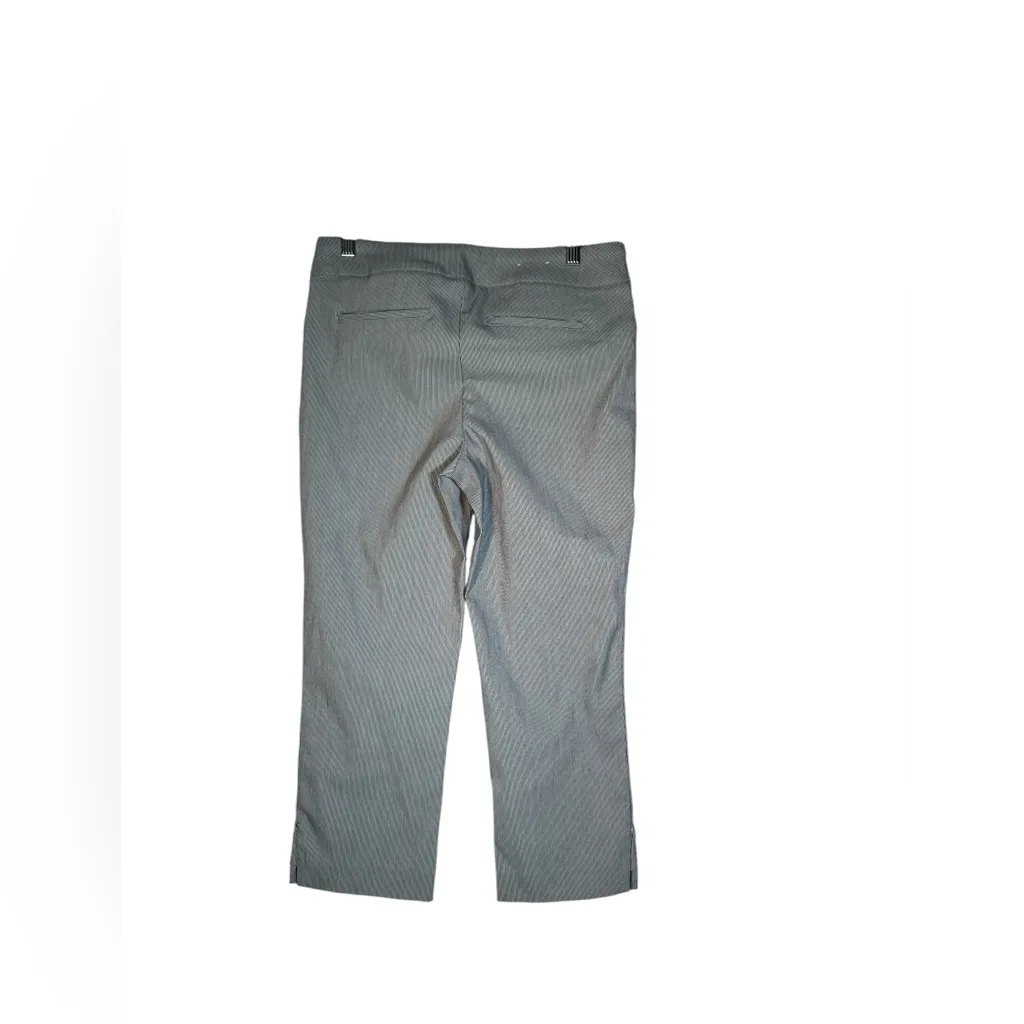 Hilary Radley Women's Striped Gray Pants‎ - Image 2