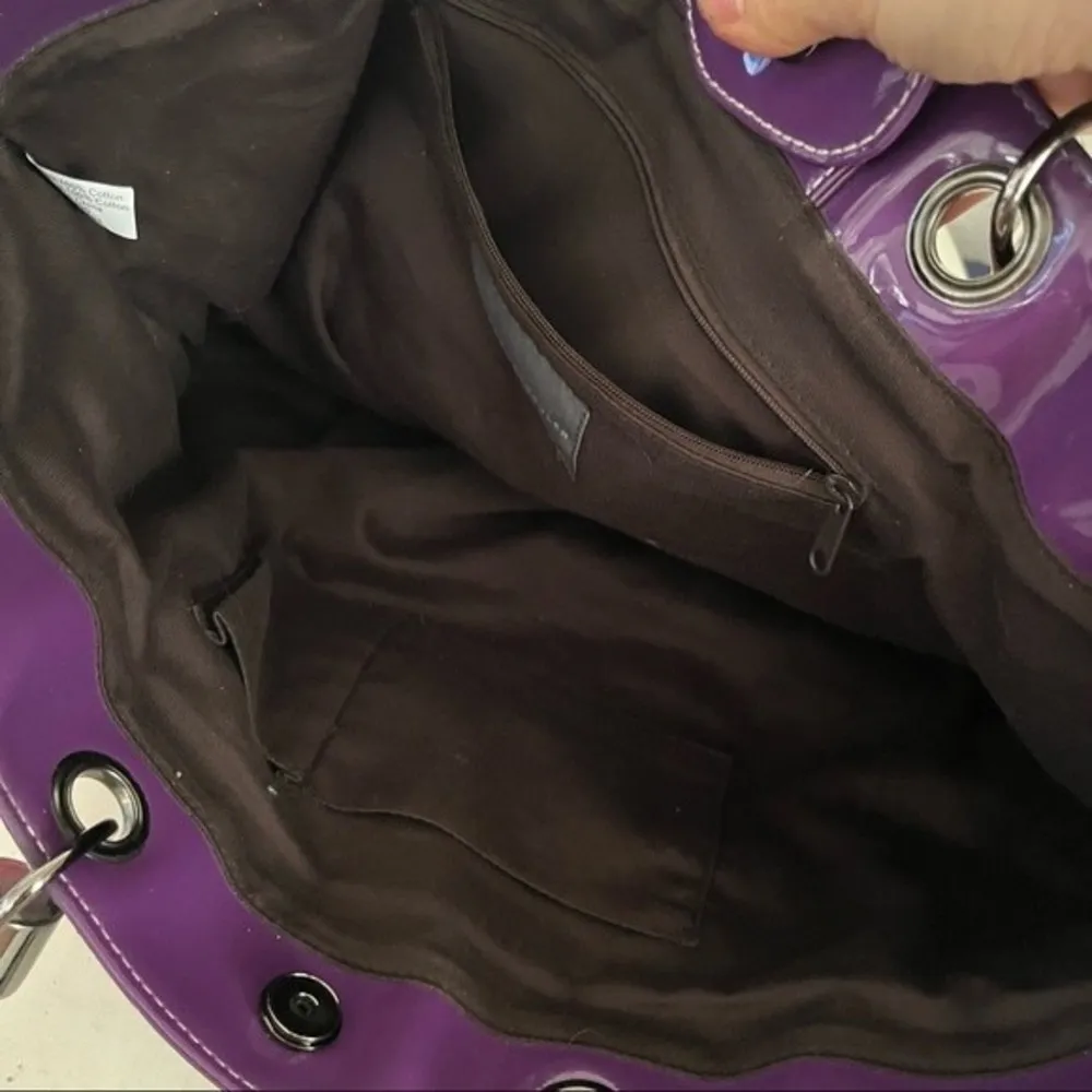 PROENZA SCHOULER Tote Large Canvas Faux Patent & Leather Multi Pocket Palm Print - Image 5