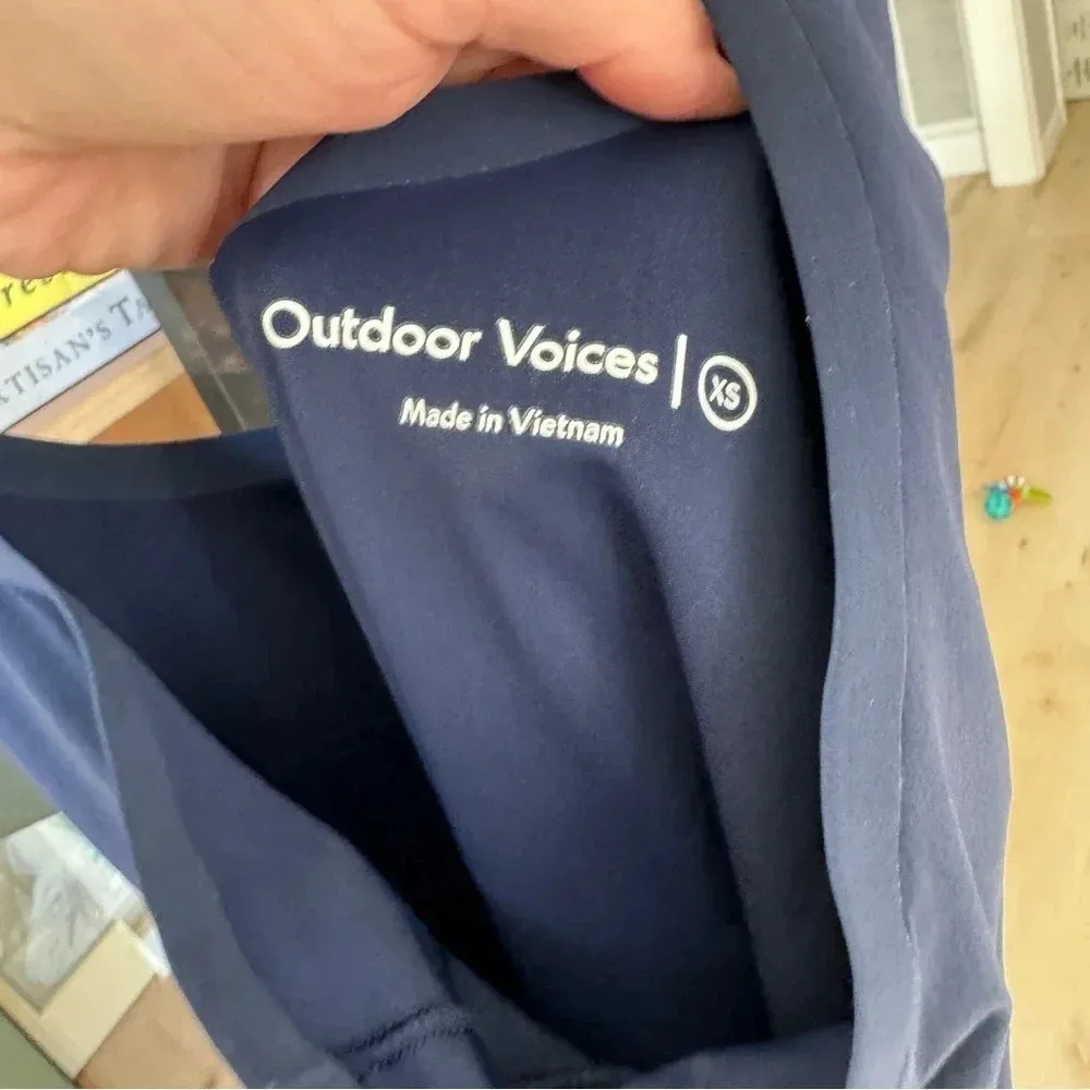 Outdoor Voices exercise dress navy tennis shorts pocket workout sleeveless - Image 6