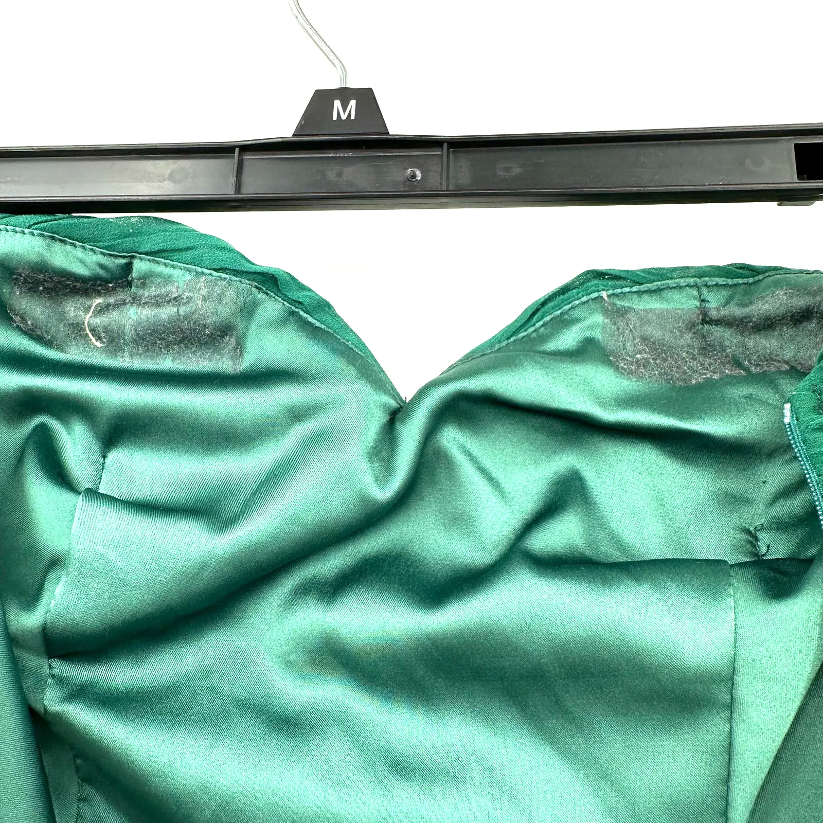 Minuet  size small strapless emerald green‎ dress hidden side zip - Image 6