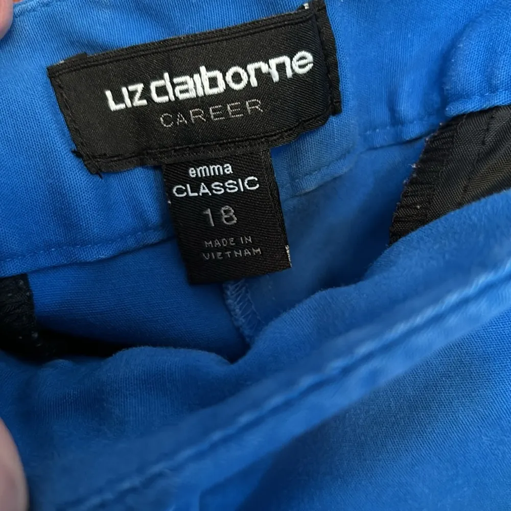 Liz Claiborne career Emma classic blue capris size 18 - Image 3