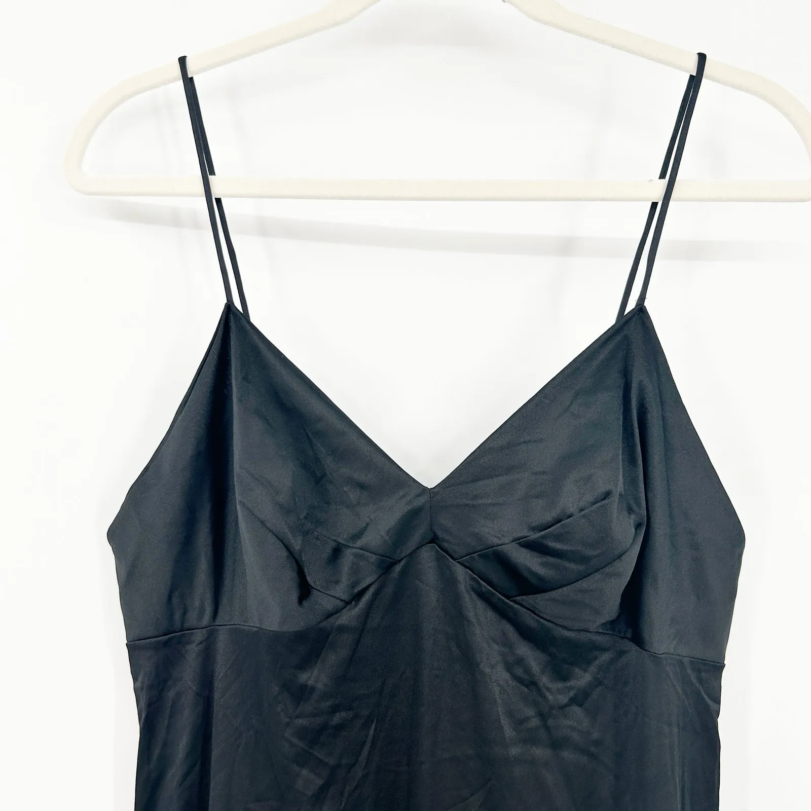 Vanity Fair Womens Vintage 90s Lingerie‎ Date Night Satin Cami Midi Slip Dress - Image 2