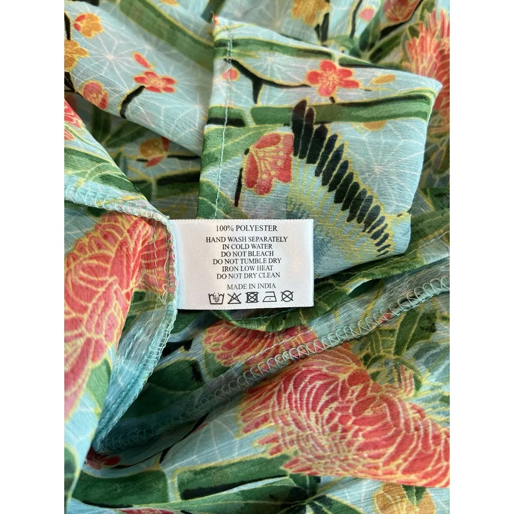 America & Beyond Women Floral Viscose Casual Long Maxi Dress Size‎ Small Beach - Image 9