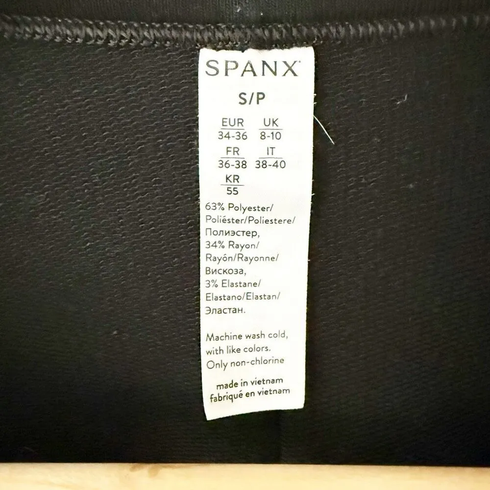 SPANX | Dolman 3/4 Sleeve Sweatshirt Black Dolman Raw Seams Oversized | Small - Image 8