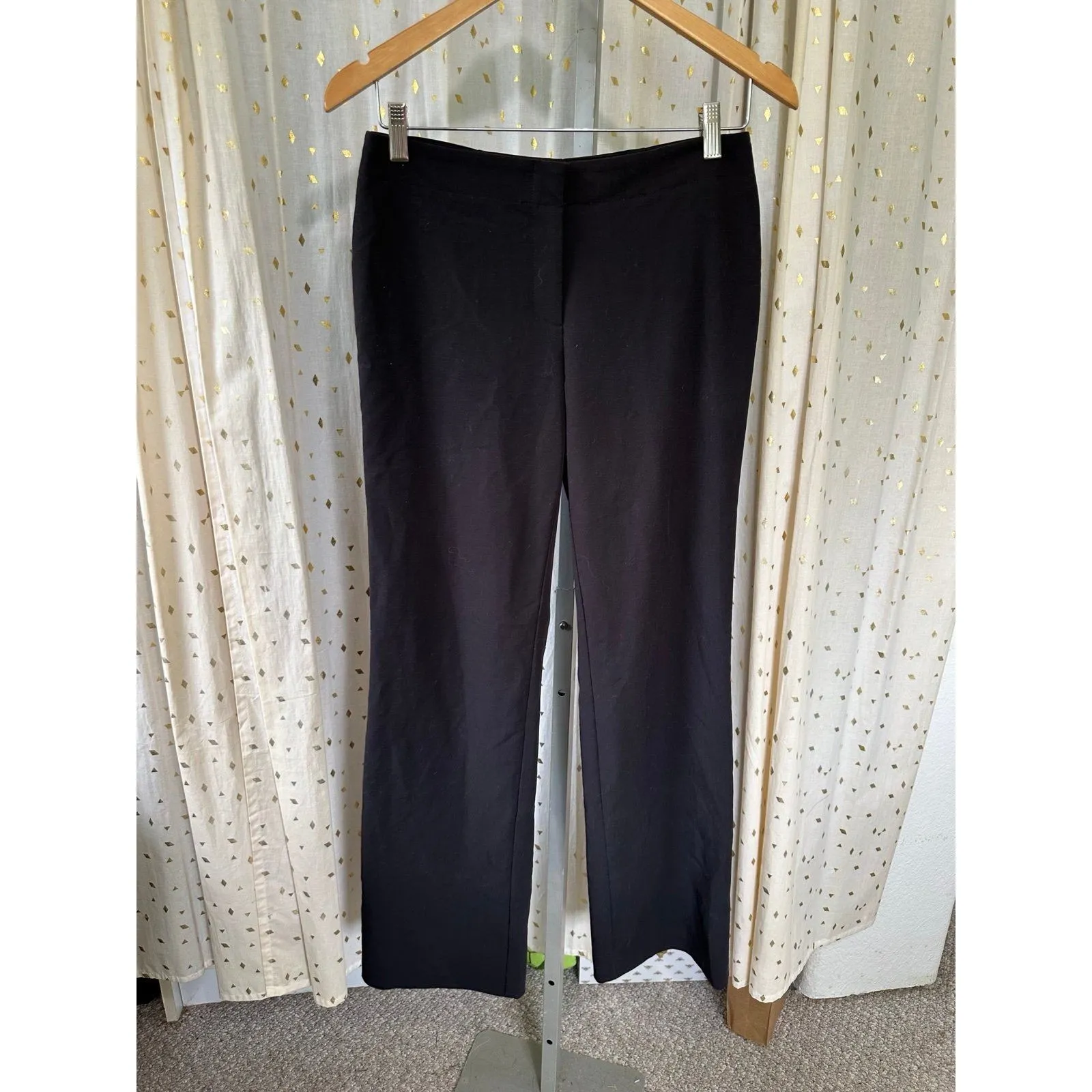 White House Black Market WHBM Women's Back High Slit Wide Leg Slack Pants 4 - Image 2