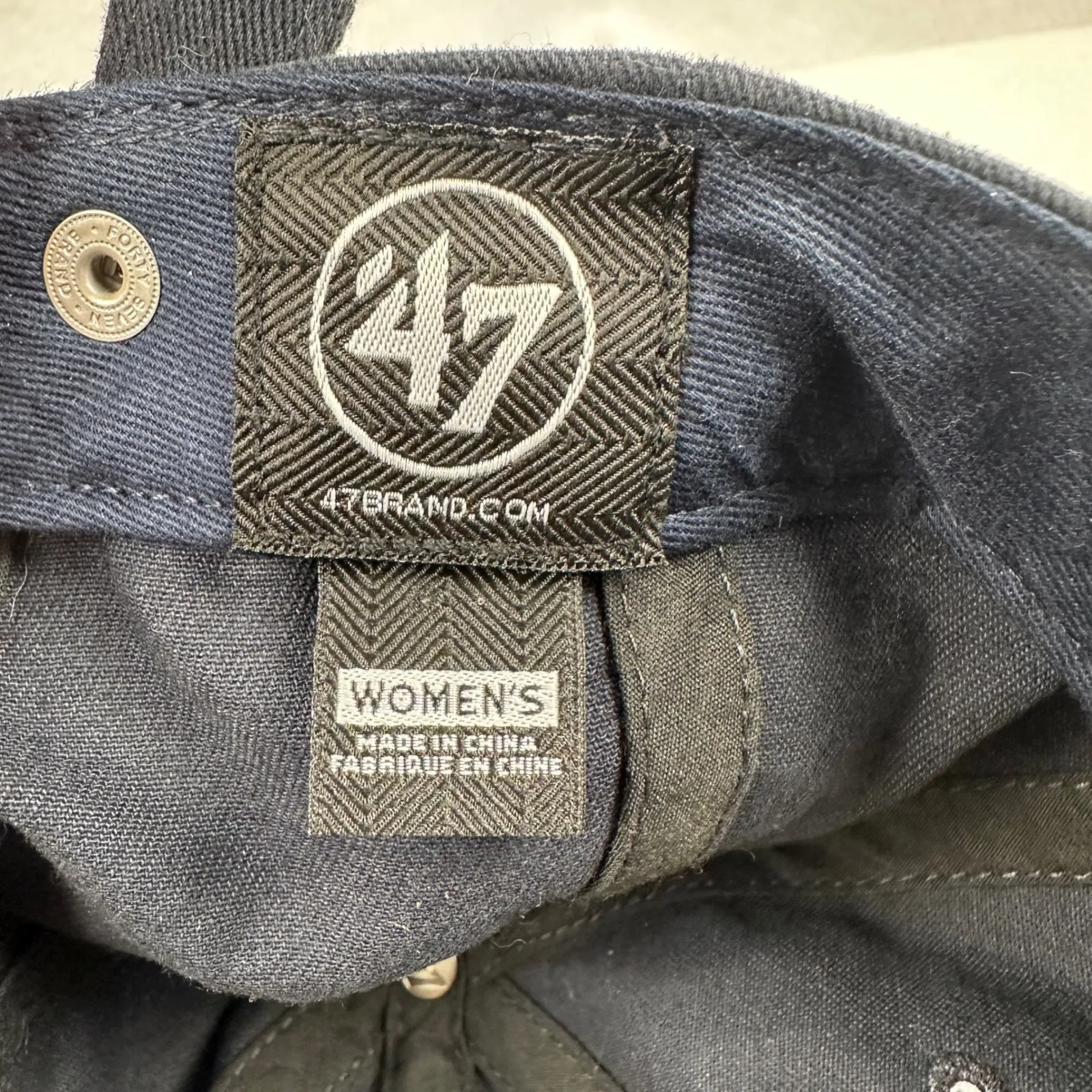 Buffalo Sabres Women's Blue Baseball Cap NHL 47 Brand Gold Logo Adjustable Black - Image 11