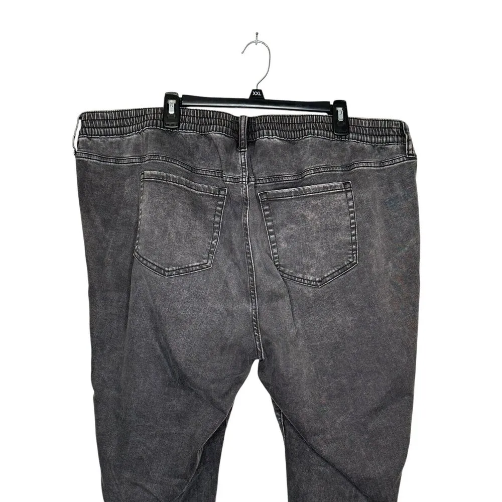 Torrid Women's Jeans Black Piping Elastic Waist High-Rise Straight‎ Leg Denim 35 - Image 9