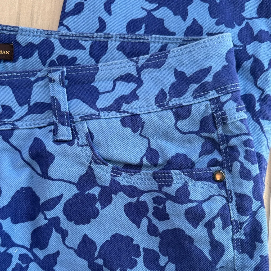 Dana Buchman Blue Patterned Women's Skinny Jeans - Image 4