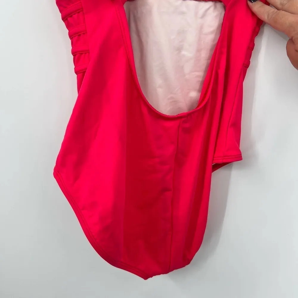 La Blanca Island Goddess multi-strap cross back one piece swimsuit size 12 - Image 7