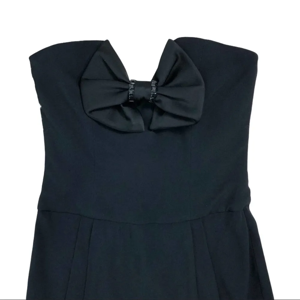 Emporio Armani Sweetheart Neckline Black Dress 6 - Image 2