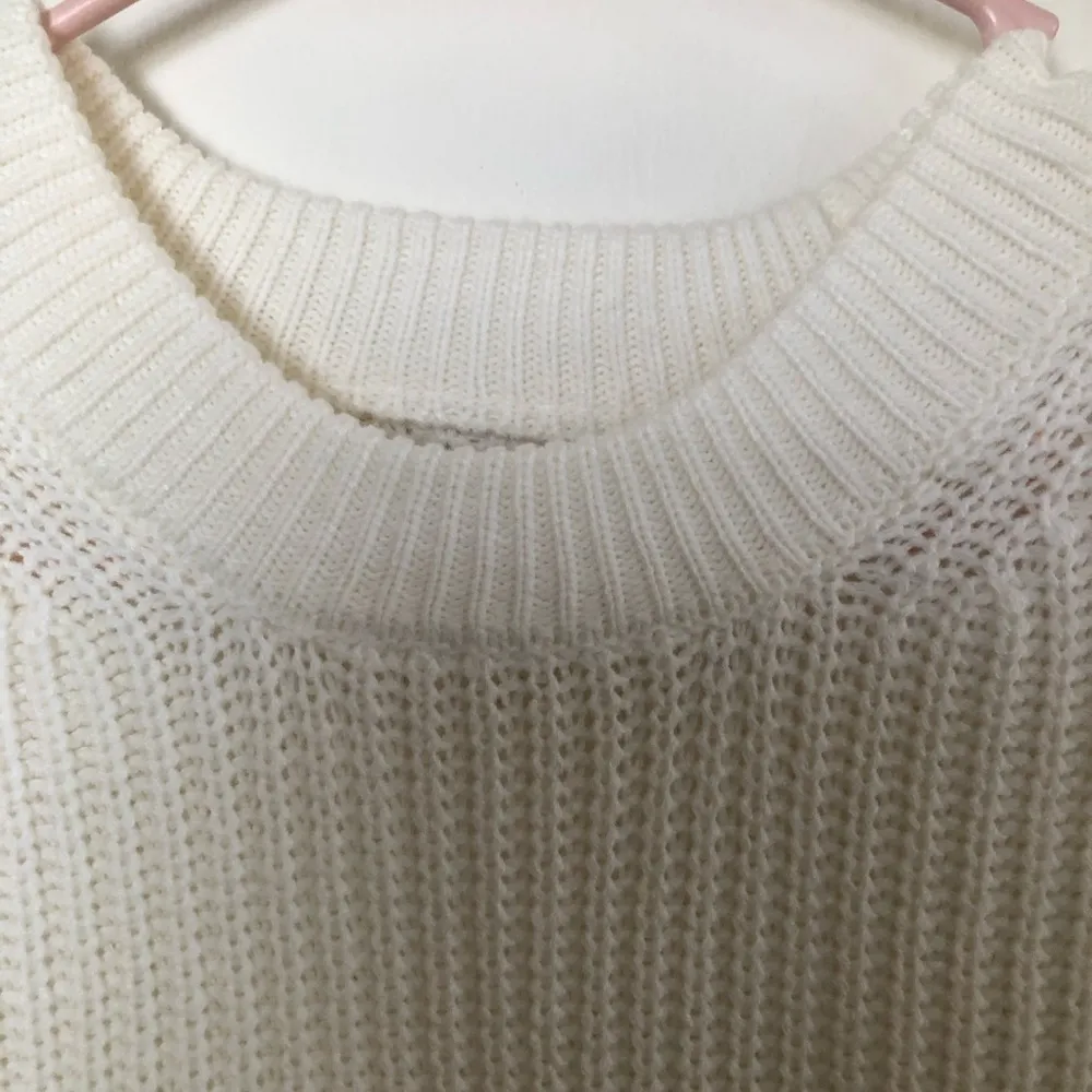 SO GOOD FOR LIFE Womens Baggy Sweater Size Small Juniors Coconut Cream New - Image 5
