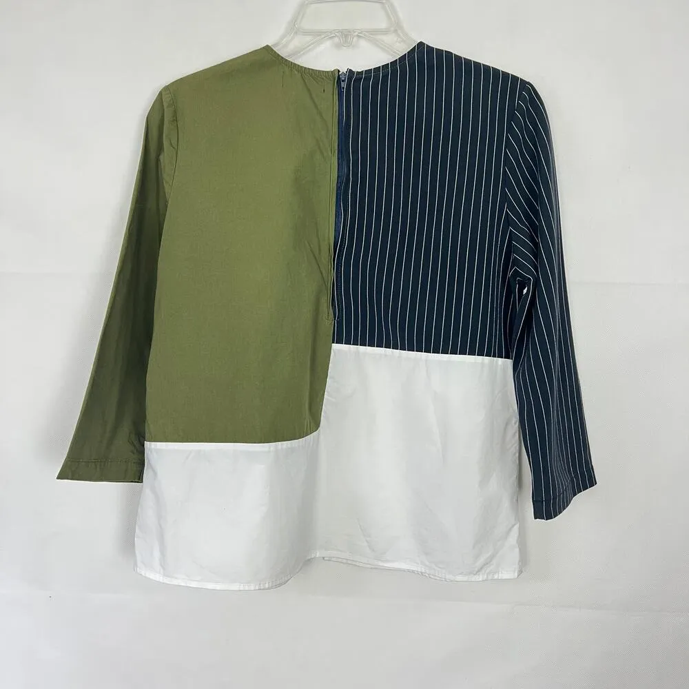 Blush Top Womens Large Y2K Patchwork Cotton Boho Relaxed Breathable Cottagecore - Image 5