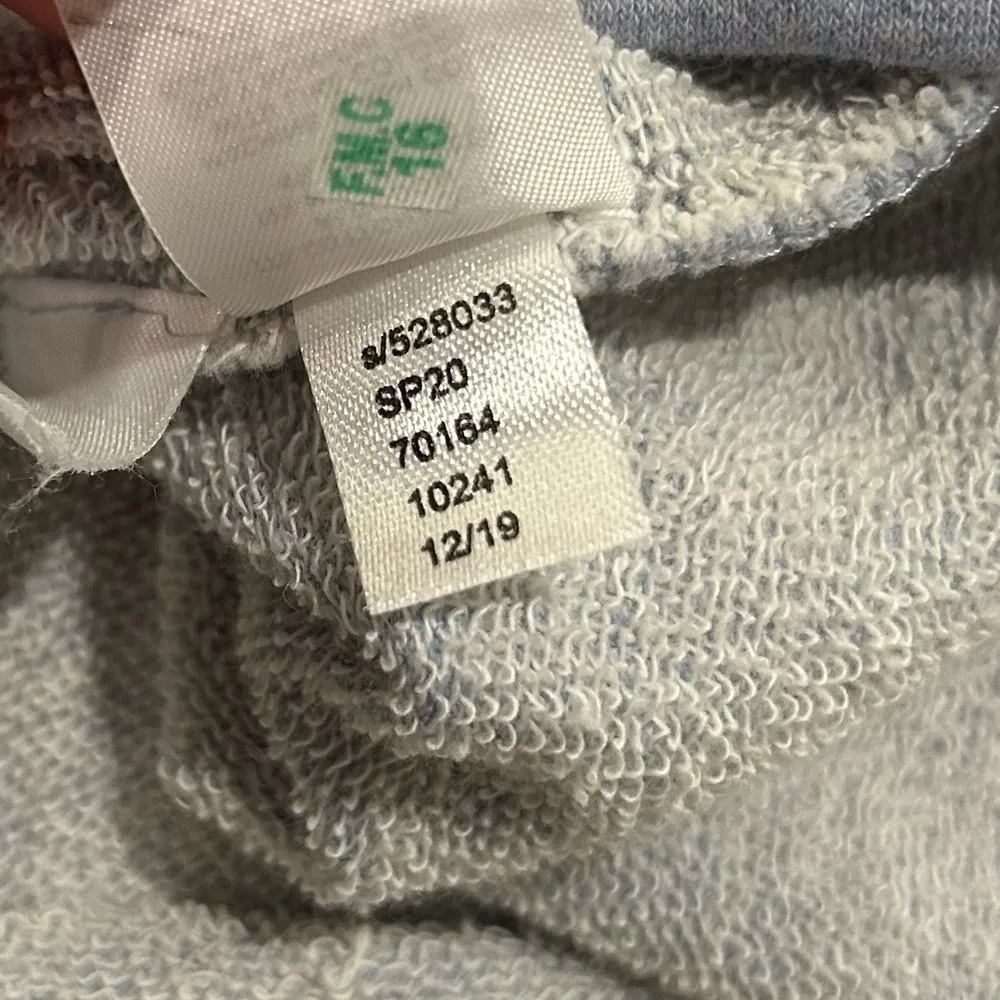 Loft Powder Blue Long Sleeve Crew Neck Sweatshirt Dress Tunic Puff Sleeve Size 6 - Image 6