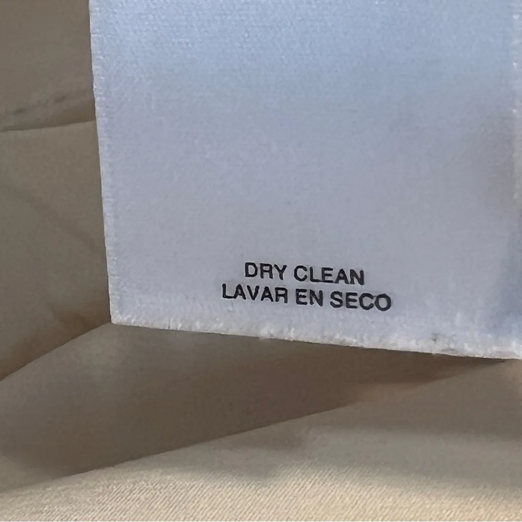 Anne Klein Size 14 Cream Color Dress Pants w/Mock Back Pockets No Front Pockets - Image 11