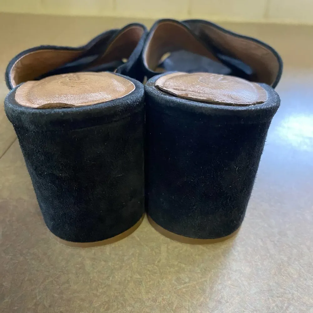 Madewell Greer Suede Minimalist Coastal Old Money Preppy Career Block Heels 8.5 - Image 6