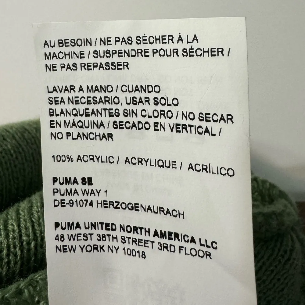 Puma Unisex Logo Knit Beanie Green NWT - Image 7