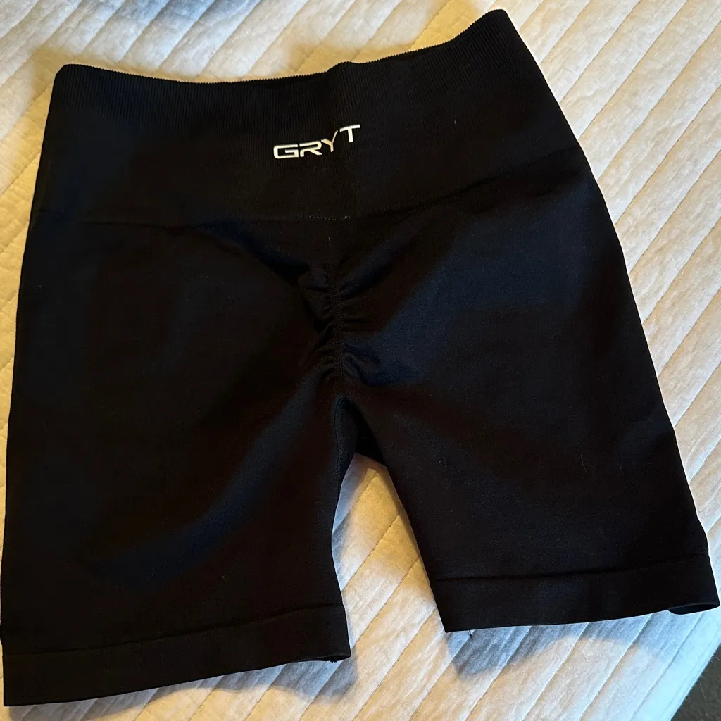 Women's Black GRYT spandex Shorts - Image 2