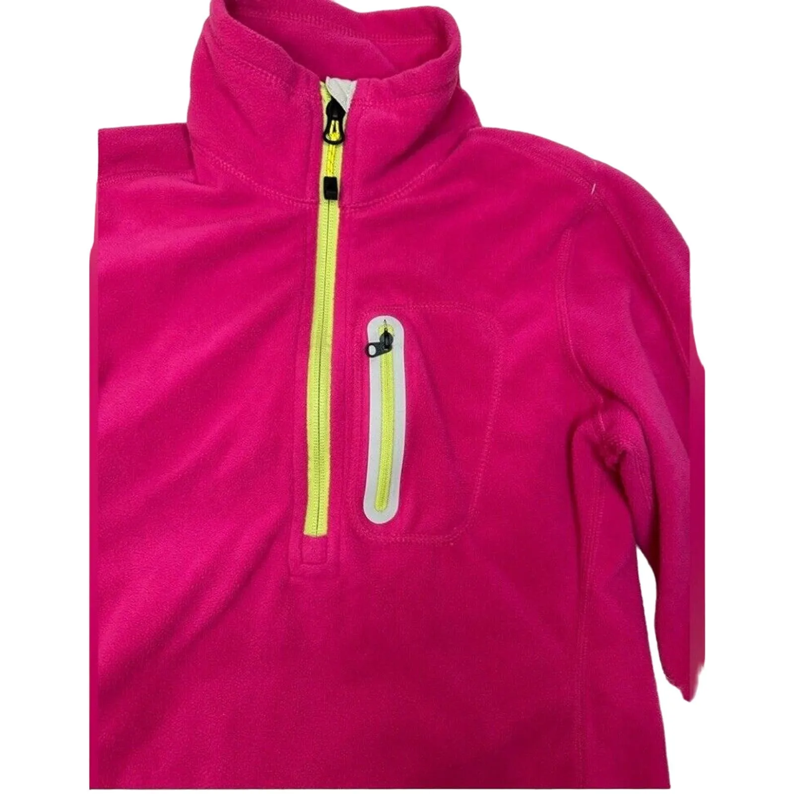 Eddie Bauer Womens Pullover 1/4 Zip Polar Fleece Mock Neck Pink Size‎ XS - Image 5