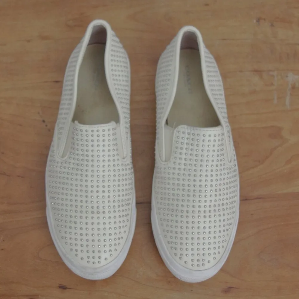 Ladies' Coach Maggie Studded Leather Slip on Shoes Size 8 - Image 9