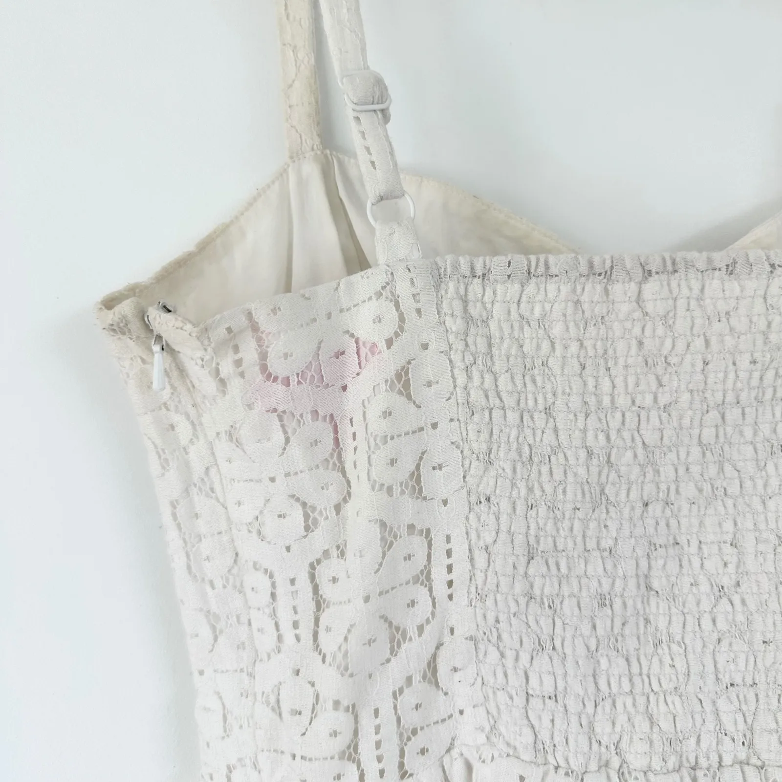 Lilly Pulitzer Lace Peplum Tank Top‎ Sleeveless Sweetheart Neckline Size 4 - Image 10