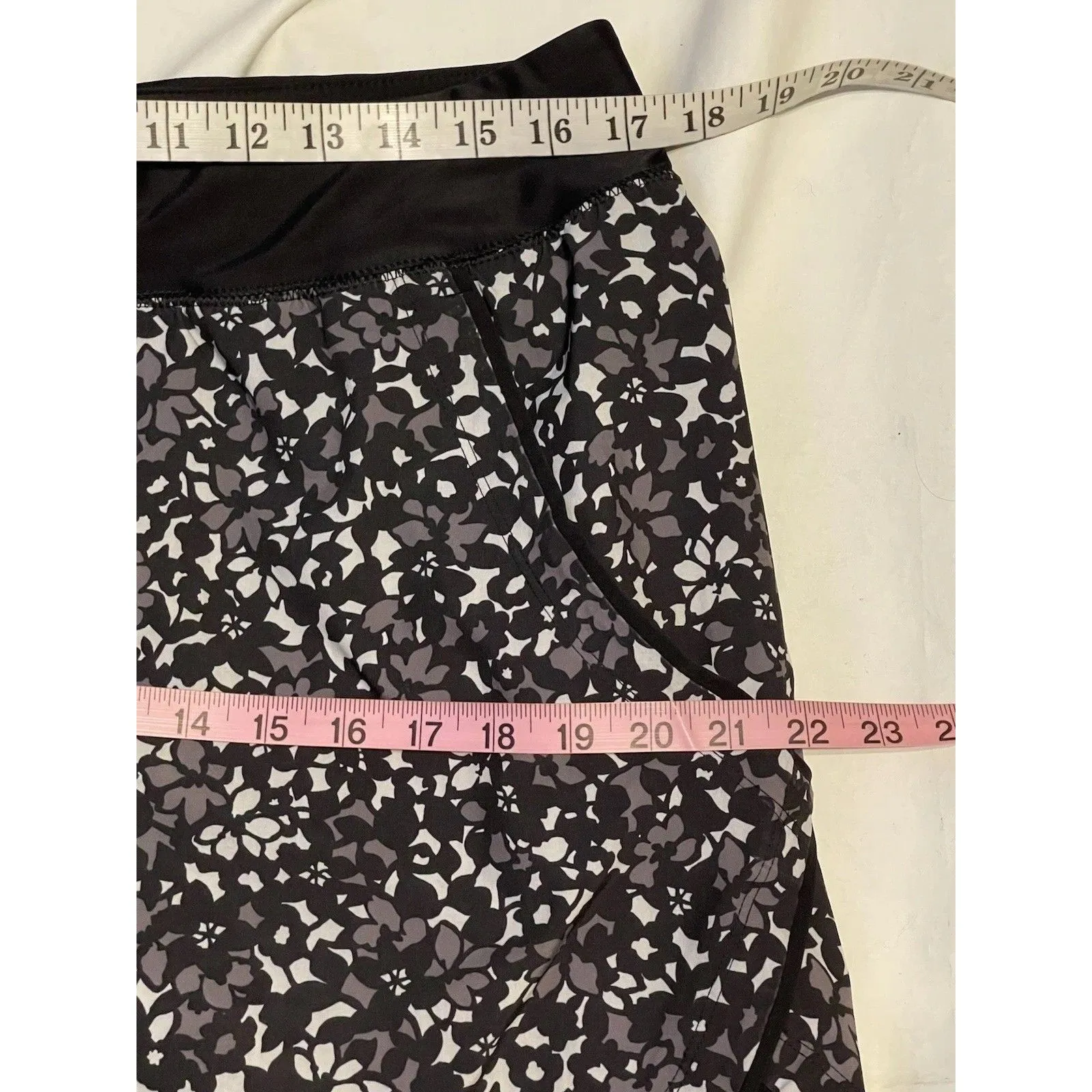 Lands' End Womens Shorts Sz 14 Floral Quick Dry 5 inch Swim Board Swimming Trunk - Image 9