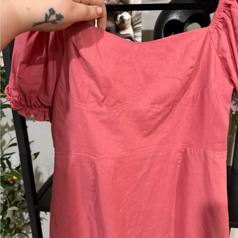 forever 21 puff sleeve mini dress size medium - Image 3