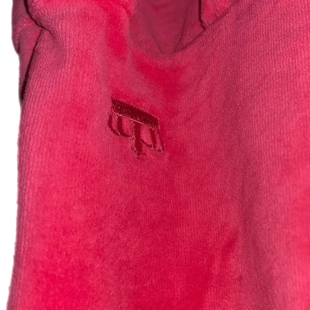 Juicy strapless,Sun dress, baby doll, swim cover,Velour super soft, Coral, Sz XS - Image 3