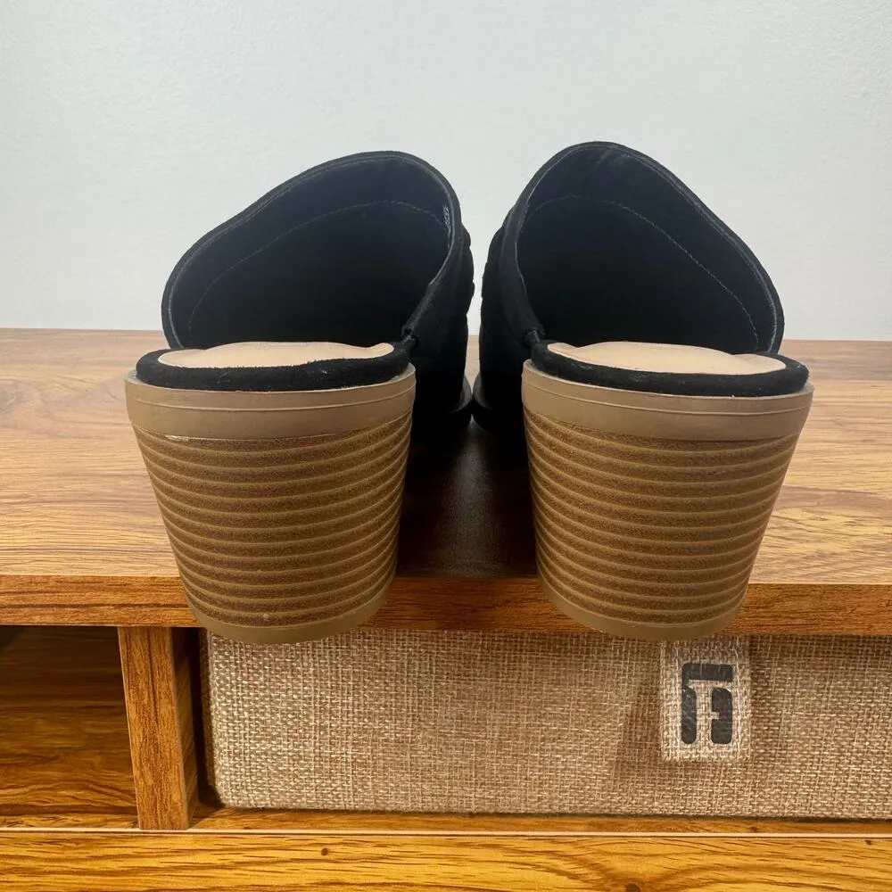 Wonderly Mule Women Size 8 Black Lasso Heeled Boots Slid On Western Boho Heel - Image 7