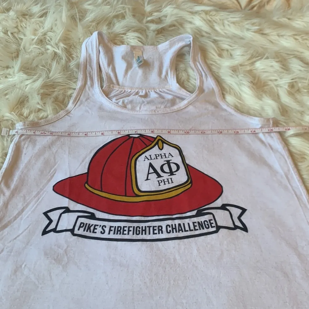 Women’s Alpha Phi & Pike Sorority Firefighter Challenge Tank Top Size Small - Image 2