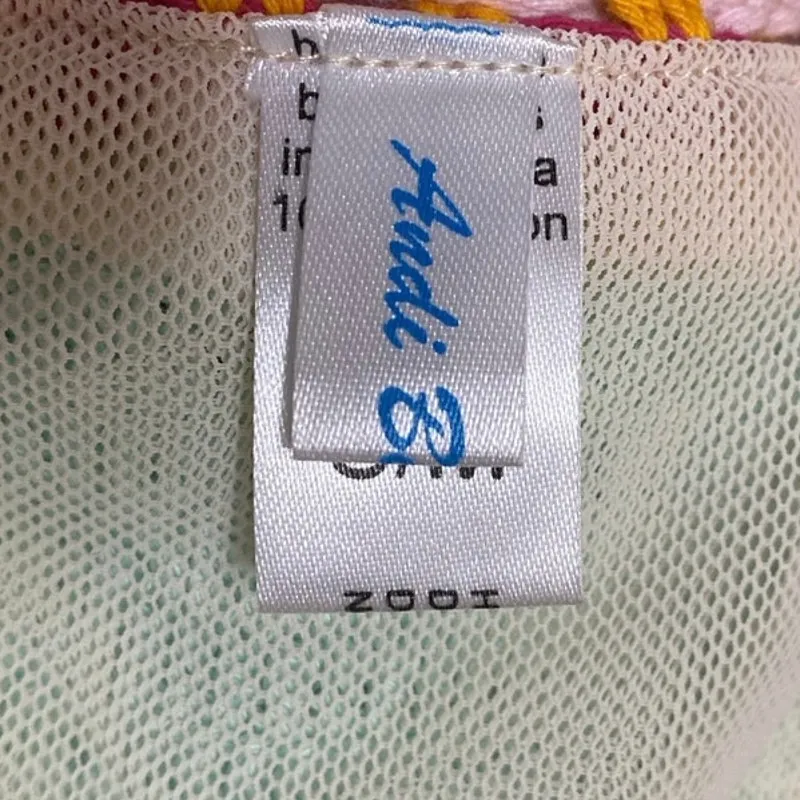 Andi Baqus Women's Multicolor Crochet Tassel Two-Piece Swimsuit Swimwear Sz S/M - Image 4