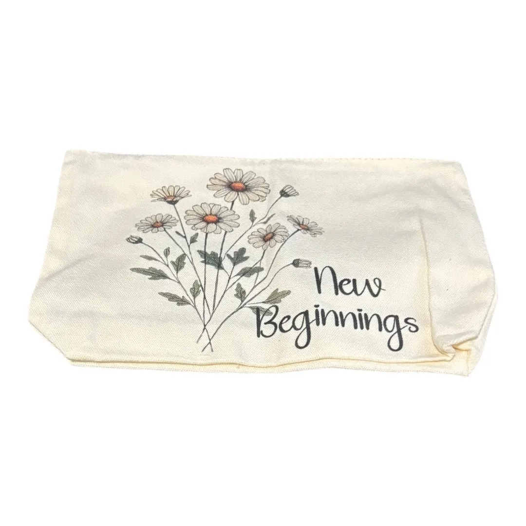 New Beginnings Cosmetic Pouch Pencil Case NWOT - Image 2