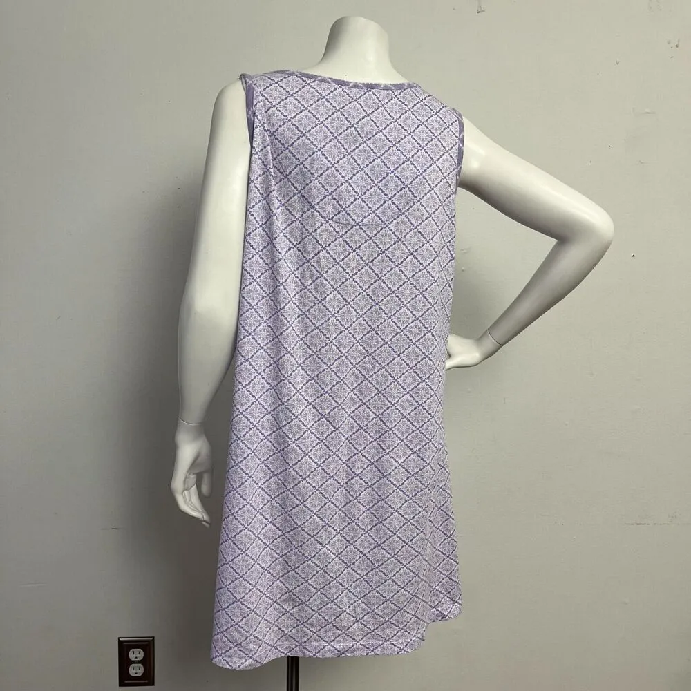 Jones New York Women's Shift Sleepwear Night Dress Purple Size L Lounge Comfy - Image 5