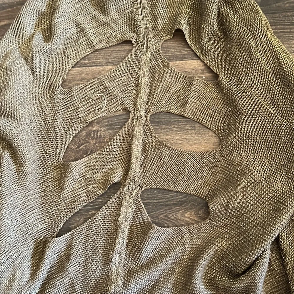 Brown glitter cardigan - Image 4