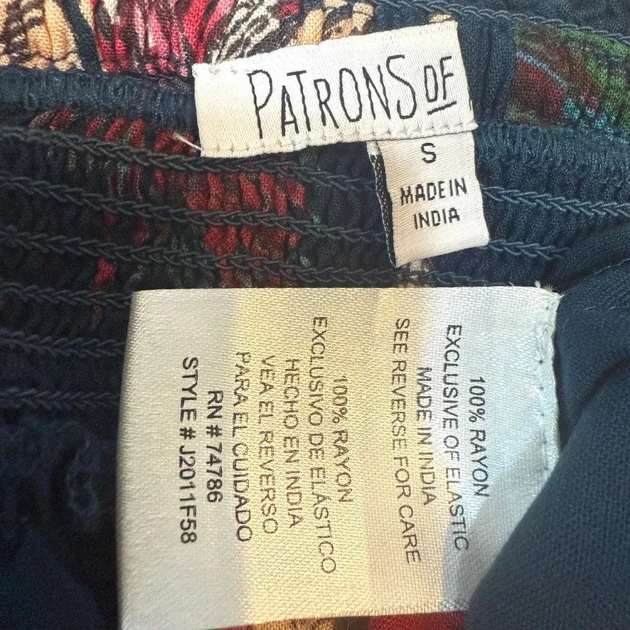 Patrons of Peace Angelo small wide leg flowy floral pull on pant P3 2947 - Image 4