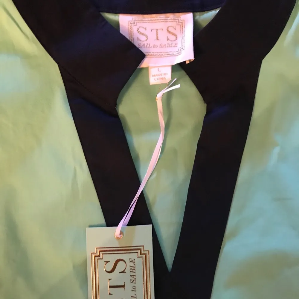 Sail To Sable mint green and navy dress - Image 3