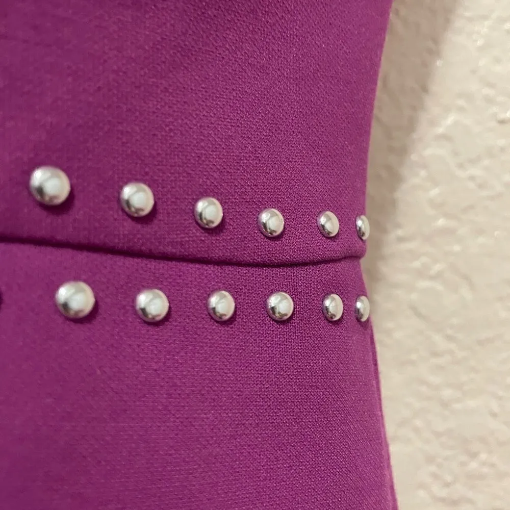Likely‎ Portia Purple Studded Cut Out Mini Dress Size 10 - Image 6