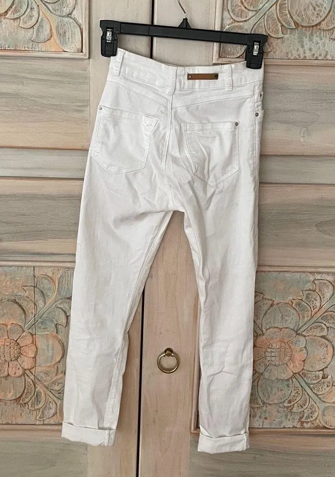 Berksha Bershka White Ripped Jeans - Image 2