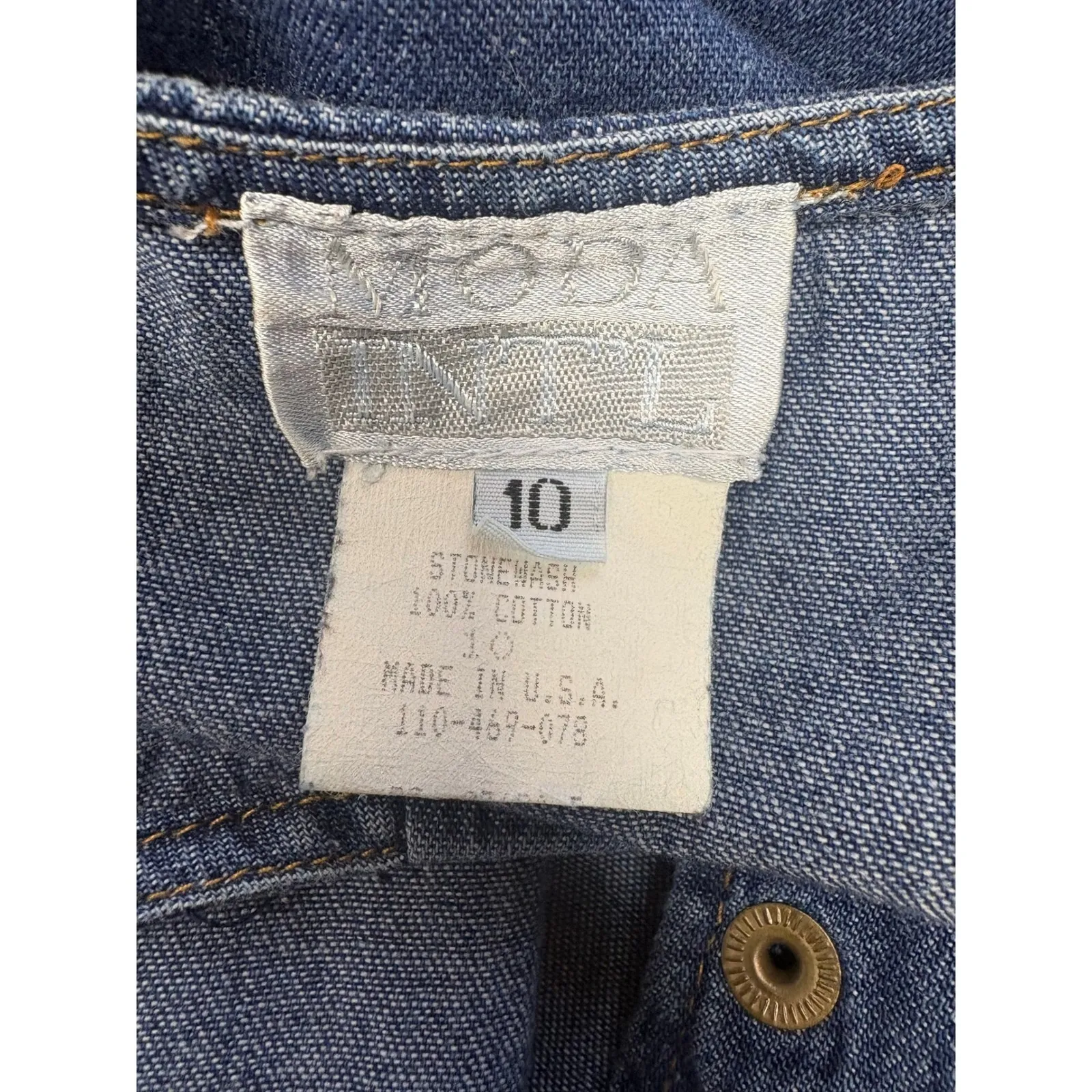 Vintage Moda International Women's Denim Maxi Dress Western Boho Cottagecore 10 Blue - Image 3