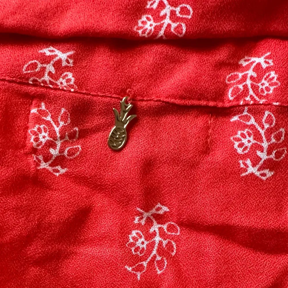 Beachgold Red Ruffle Wrap Skirt - Image 5