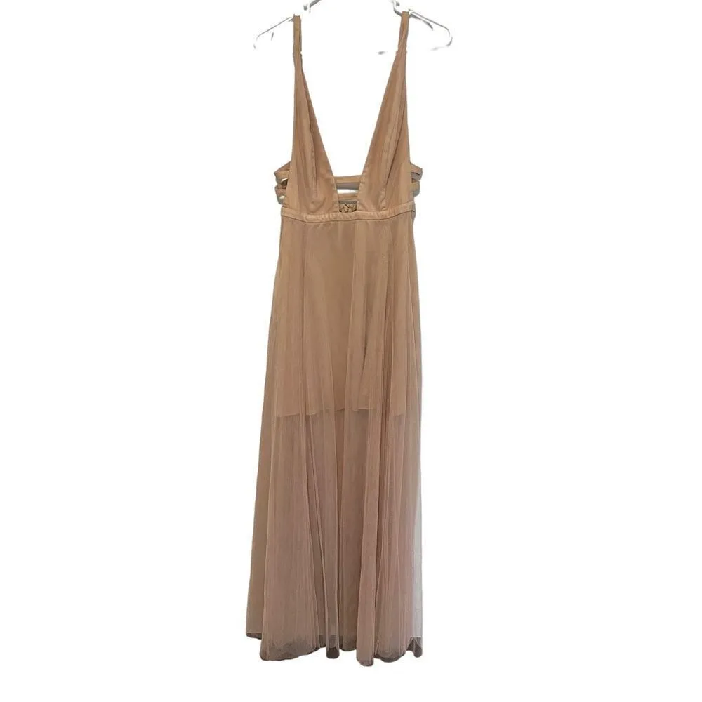 Fame And Partners The Duff Long Sheer Cut Out Formal Dress 8 - Image 3