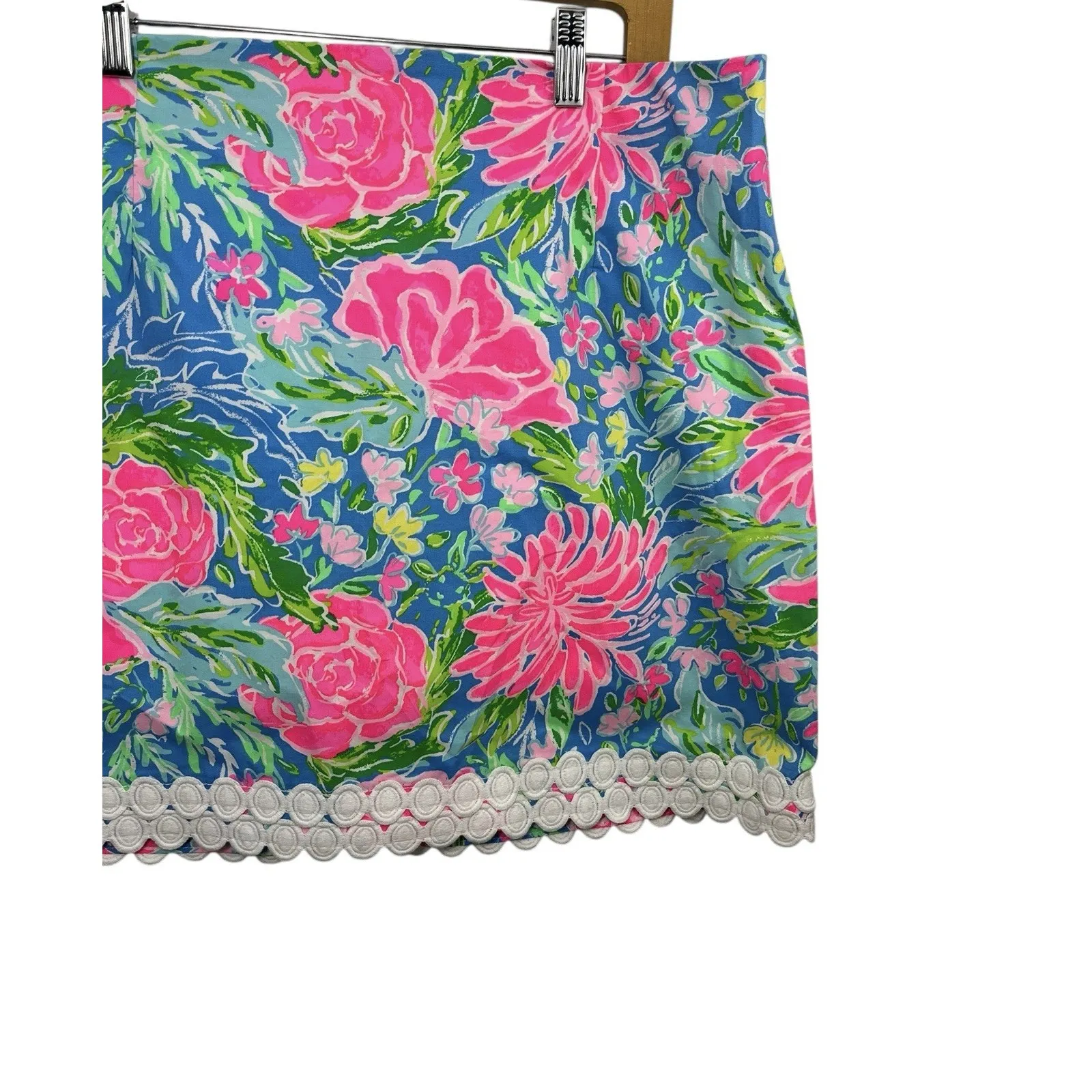 Lilly Pulitzer IZZY Skirt ZANZIBAR BLUE Blue Bunny Business 16 Party Floral - Image 3