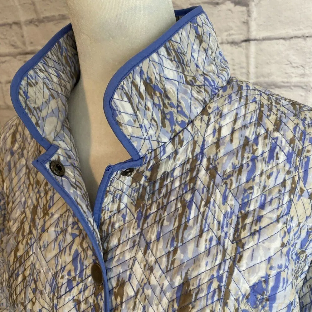 Chico’s Women’s Printed Artsy Quilted Lightweight Chic Blazer Jacket - Image 3