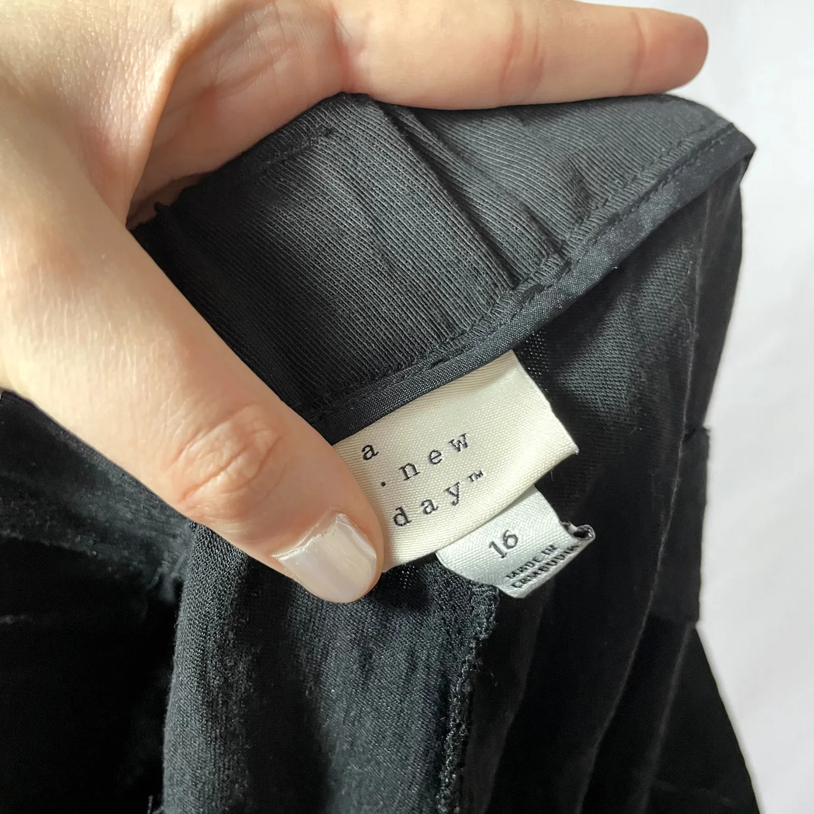 a new day paperbag flowy wide leg black pants women's size 16 career trousers - Image 5