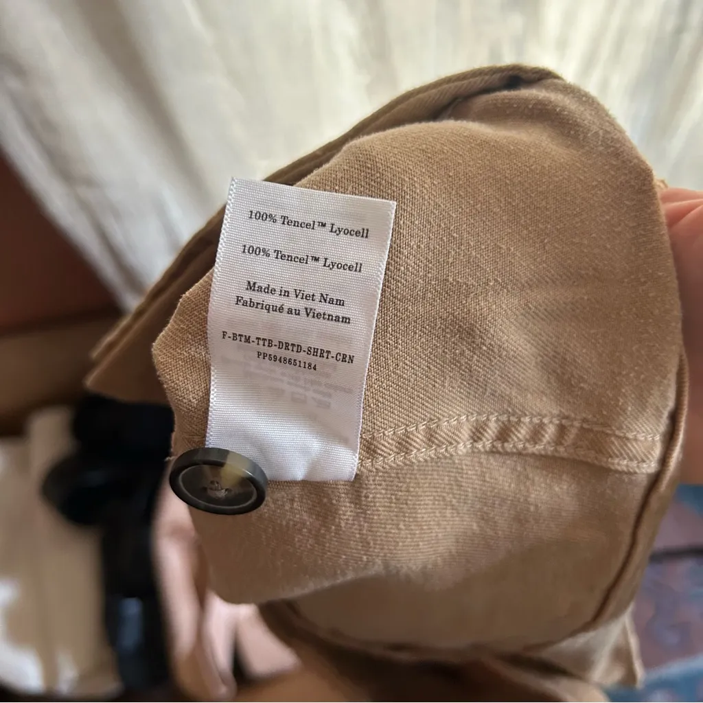 Everlane The Utility Short in Buttersoft Tencel Lyocell Cornstalk Tan NEW Size 4 - Image 6