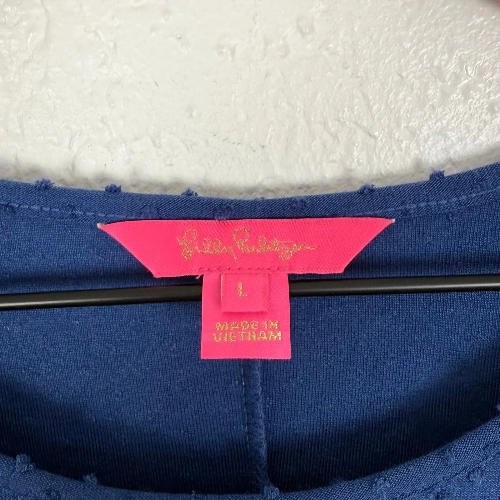 Lilly Pulitzer Pheby Dress Oyster Bay Navy Size Large - Image 4