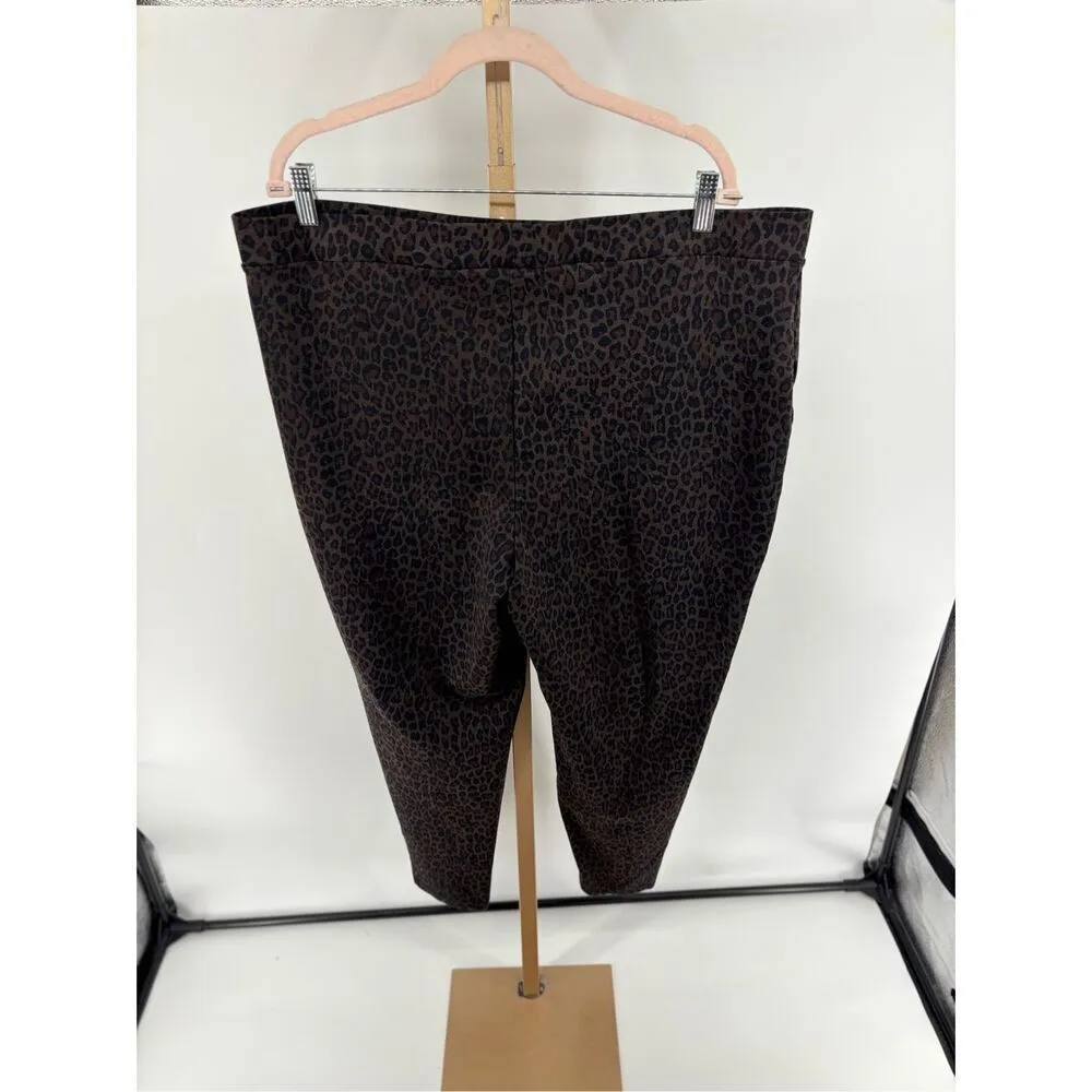 Philosophy Republic Leopard Print Leggings Pants Animal Brown Size 3X Womens - Image 4