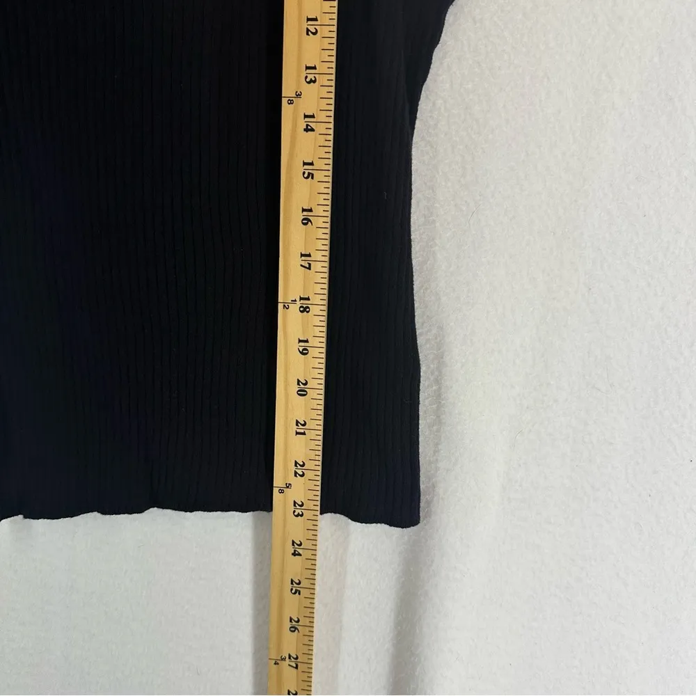 Gap Sleeveless Tank Sweater Top Womens Medium Black - Image 4