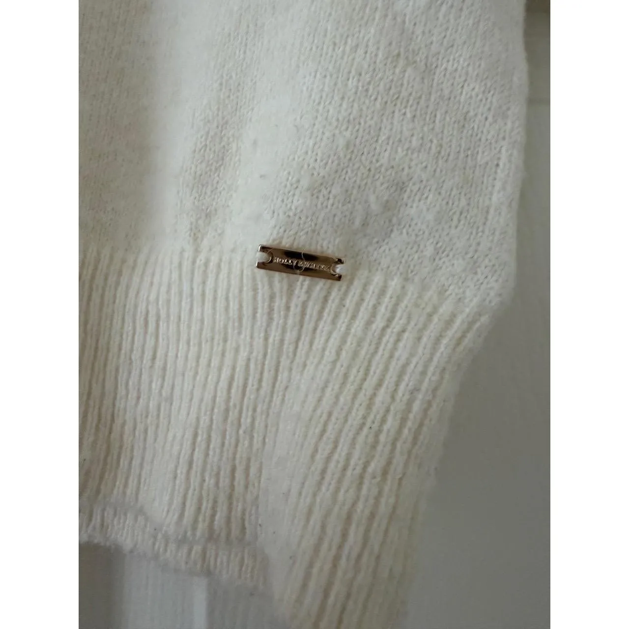 Holly & Whyte Sweater Button Up small White - Image 3