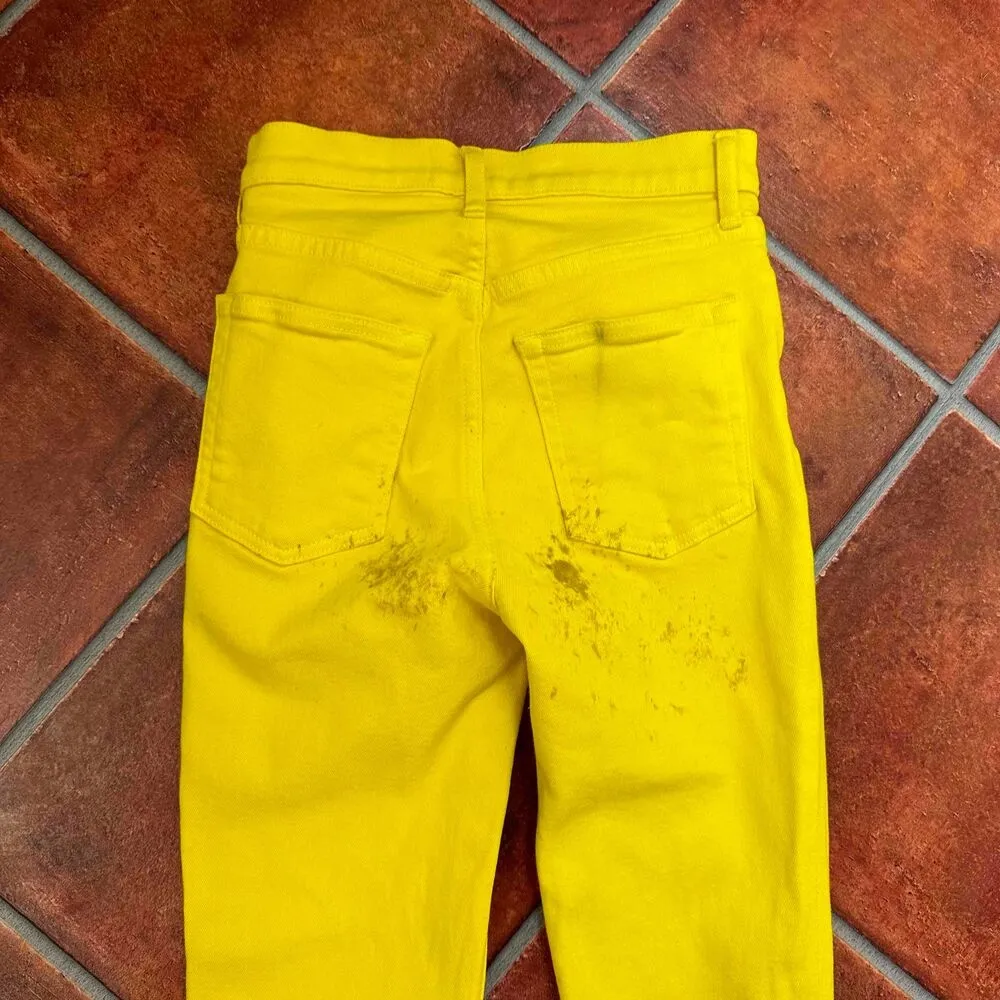 Cotton Citizen Vibrant Yellow Jeans Size 24 - Image 9