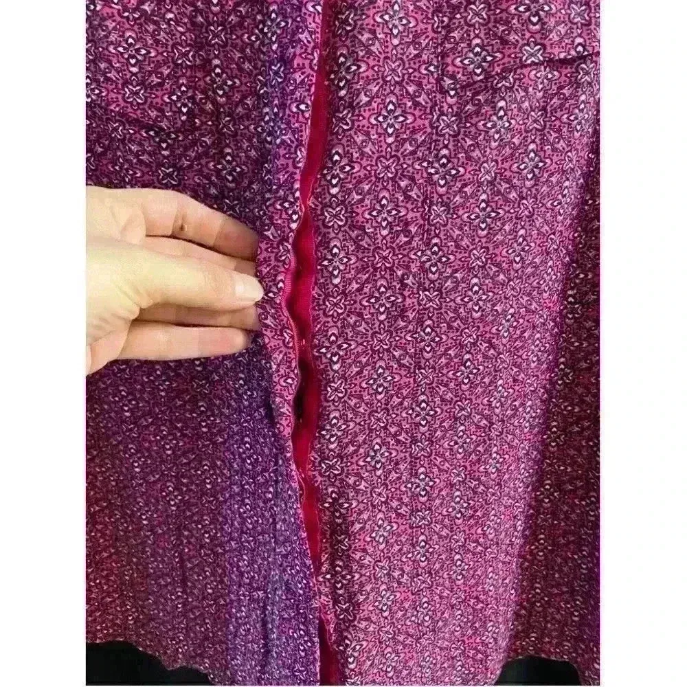 Kut From The Kloth Pink Sleeveless Double Breasted Blouse Medium - Image 2